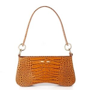 BENE BEL IN CAMEL CROC - Shoulder Bag